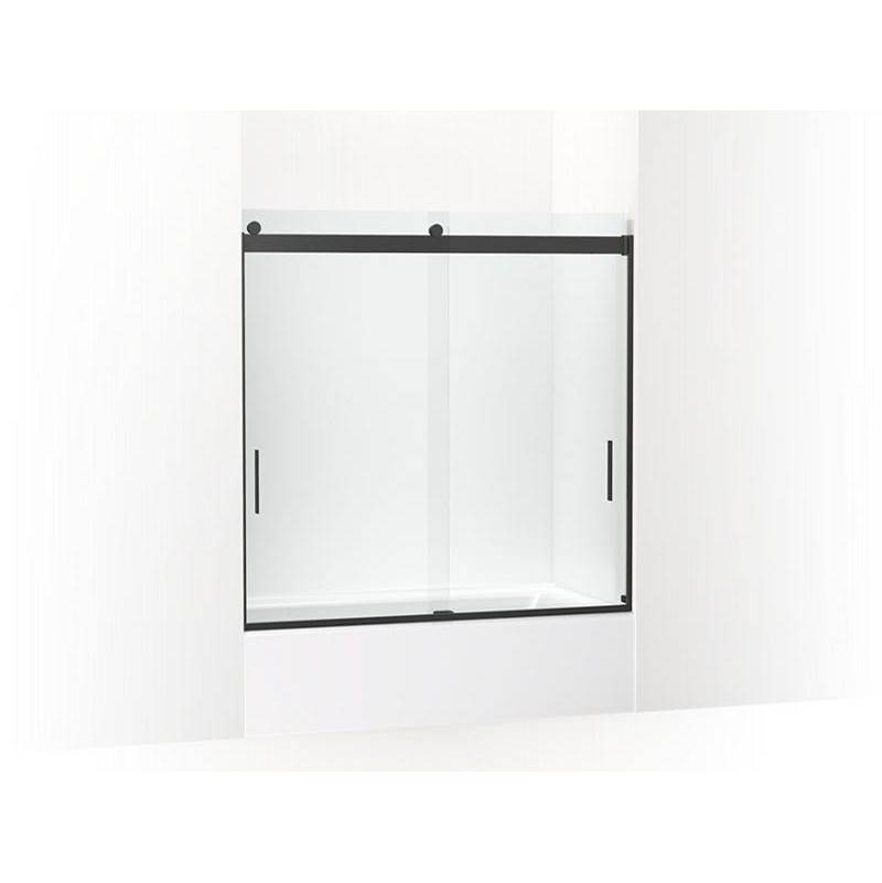 Levity® Sliding bath door, 59-3/4'' H x 56-5/8 - 59-5/8'' W, with 1/4'' thick Cry-related