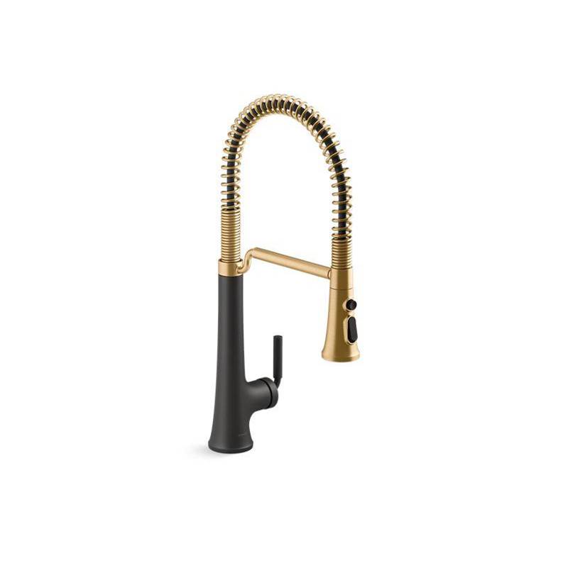 Tone® Semi-professional pull-down kitchen sink faucet with three-function sprayhe-related
