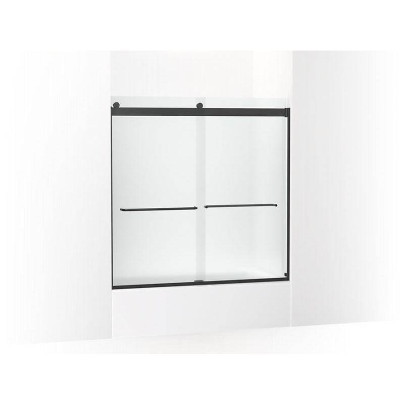 Levity® Sliding bath door, 59-3/4'' H x 56-5/8 - 59-5/8'' W, with 1/4'' thick Fro-related