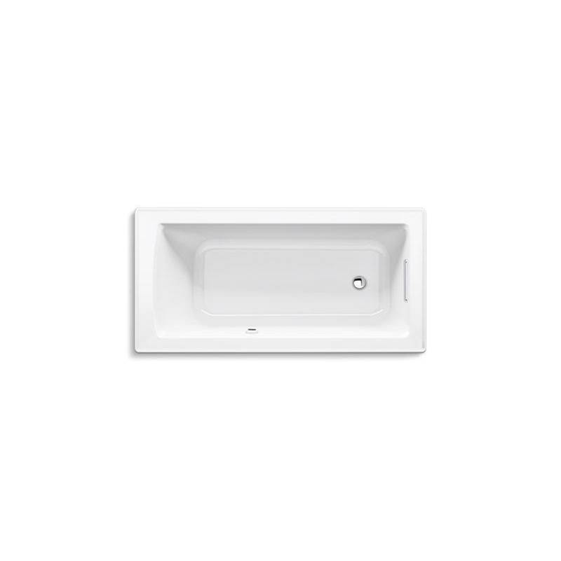 Archer® 60'' x 30'' drop-in bath with Bask® heated surface and end drain-related