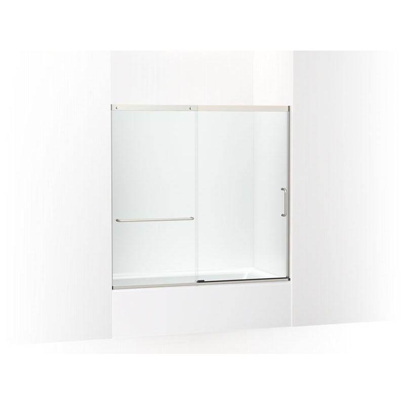 Elate™ Sliding bath door, 56-3/4'' H x 56-1/4 - 59-5/8'' W with heavy 5/16'' thic-shop