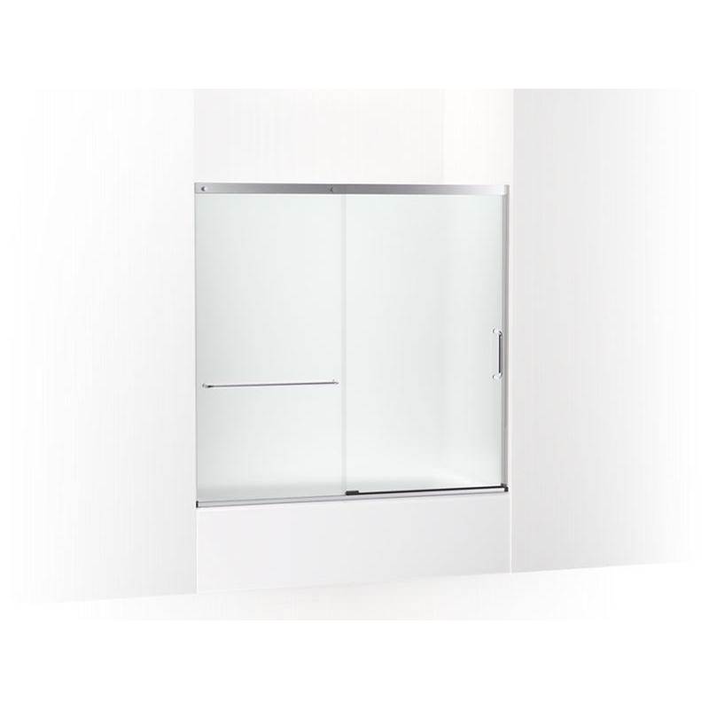 Elate™ Sliding bath door, 56-3/4'' H x 56-1/4 - 59-5/8'' W, with 1/4'' thick Fros-related