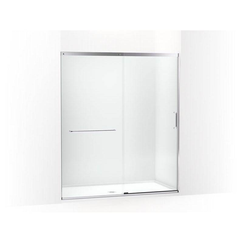 Elate™ Tall Sliding shower door, 75-1/2'' H x 62-1/4 - 65-5/8'' W, with heavy 5/1-related