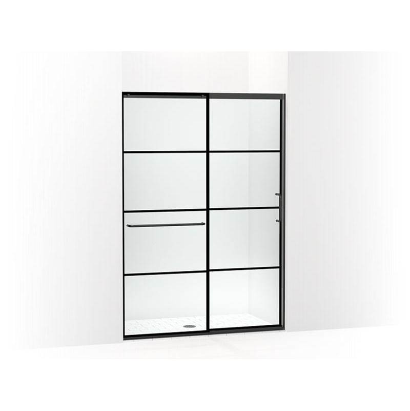 Elate™ Tall Sliding shower door, 75-1/2'' H x 50-1/4 - 53-5/8'' W, with heavy 5/1-shop