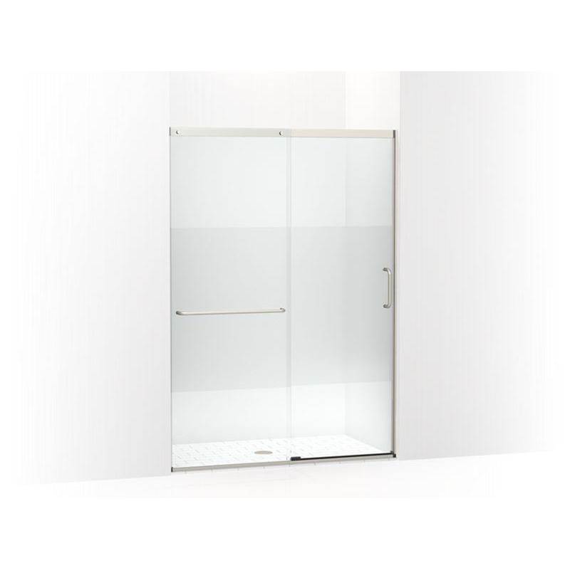 Elate™ Tall Sliding shower door, 75-1/2'' H x 50-1/4 - 53-5/8'' W, with heavy 5/1-related