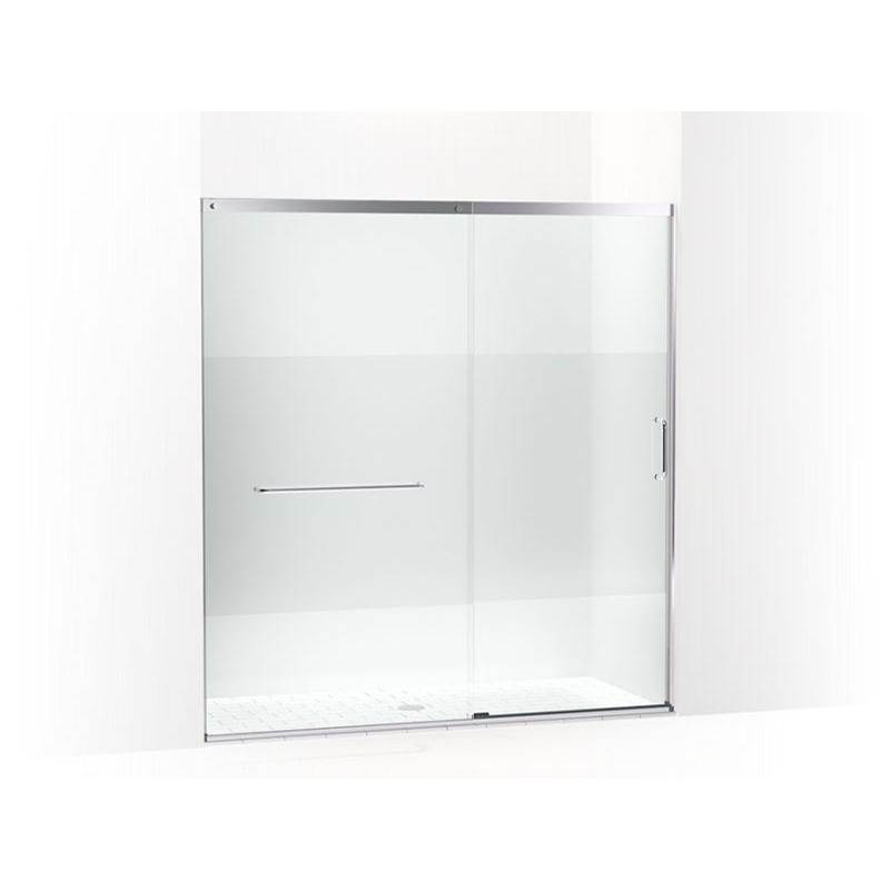 Elate™ Tall Sliding shower door, 75-1/2'' H x 68-1/4 - 71-5/8'' W, with heavy 5/1-related
