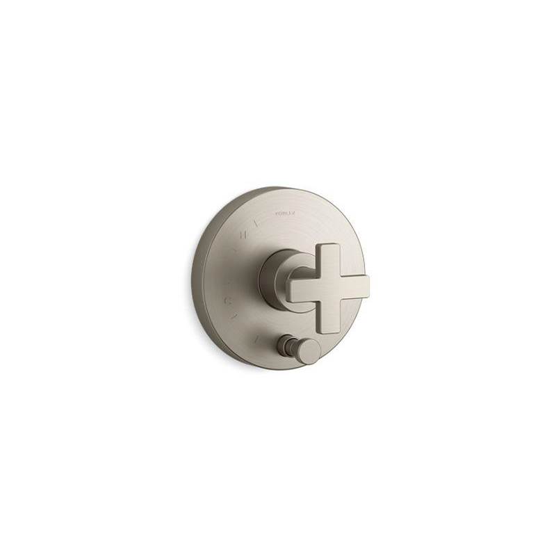 Composed Rite-Temp Valve Trim With Push-Button Diverter And Cross Handle-shop