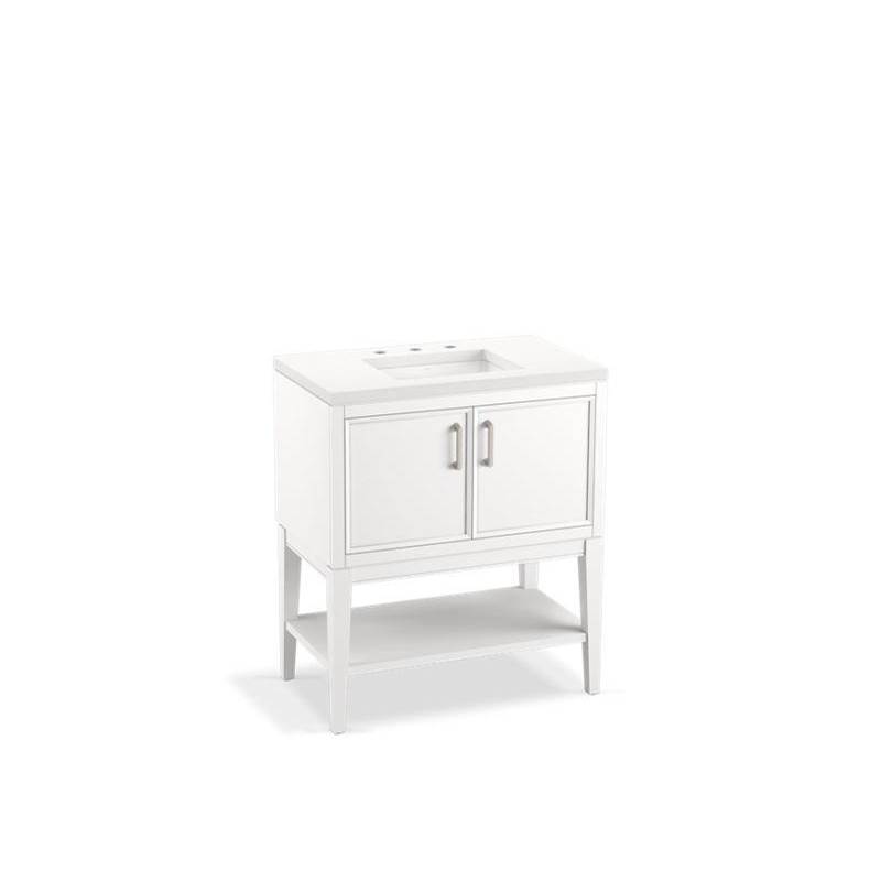 Winnow® 30'' bathroom vanity cabinet with sink and quartz top-related