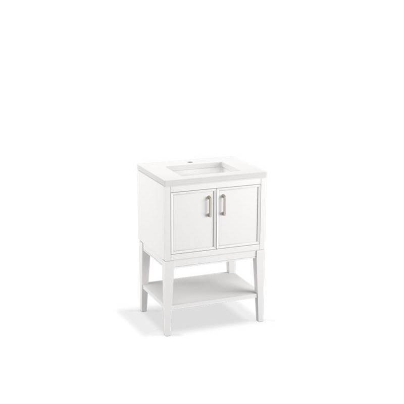 Winnow® 24'' bathroom vanity cabinet with sink and quartz top-related