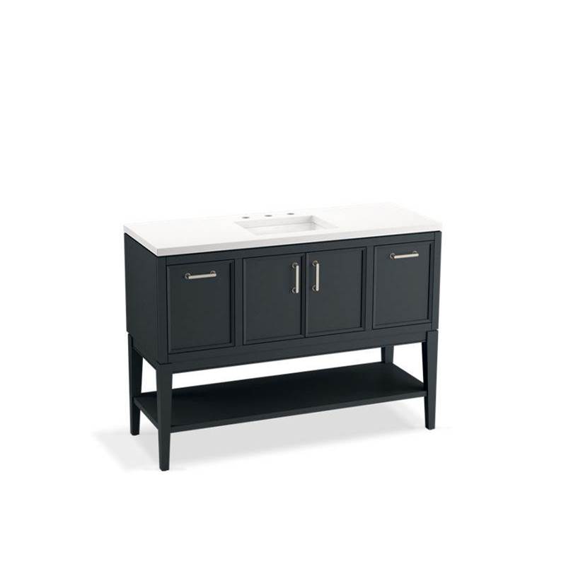 Winnow® 48'' bathroom vanity cabinet with sink and quartz top-shop
