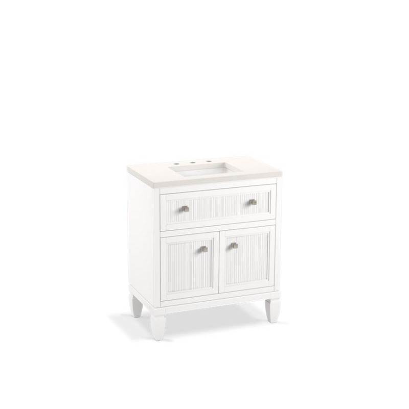 Hearthaven® 30'' bathroom vanity cabinet with sink and quartz top-related