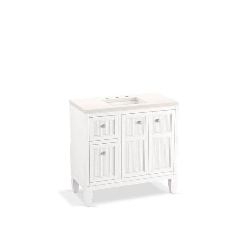 Hearthaven® 36'' bathroom vanity cabinet with sink and quartz top-related