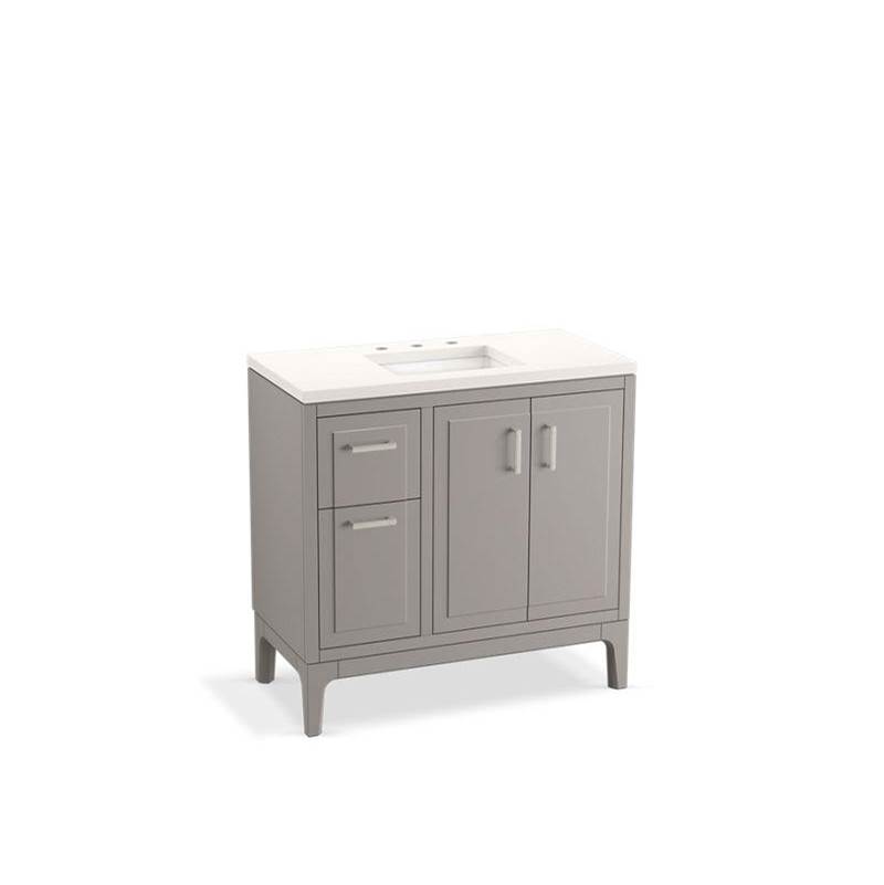 Seer® 36'' bathroom vanity cabinet with sink and quartz top-related