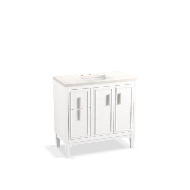 Southerk® 36'' bathroom vanity cabinet with sink and quartz top-shop