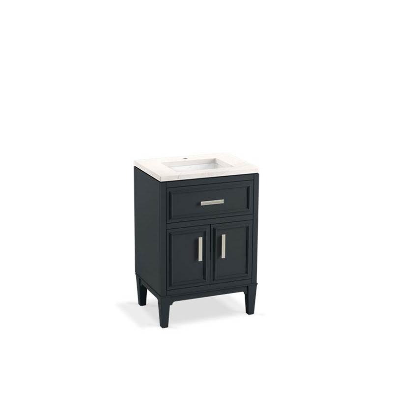 Southerk® 24'' bathroom vanity cabinet with sink and quartz top-related