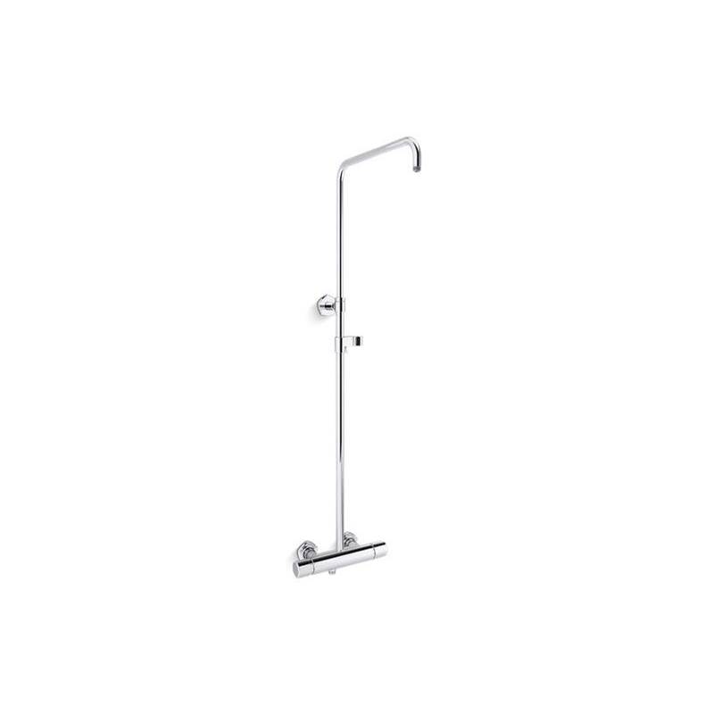 Occasion™ Two-Way exposed thermostatic valve and shower column kit-shop