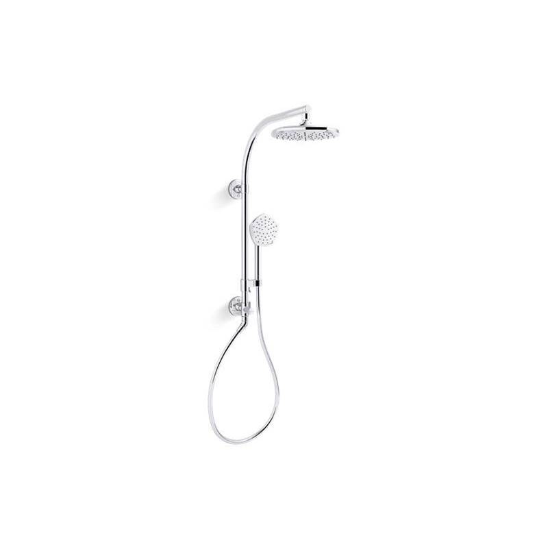 HydroRail®-R Occasion™ Arch shower column kit with rainhead and handshower, 1.75 -shop