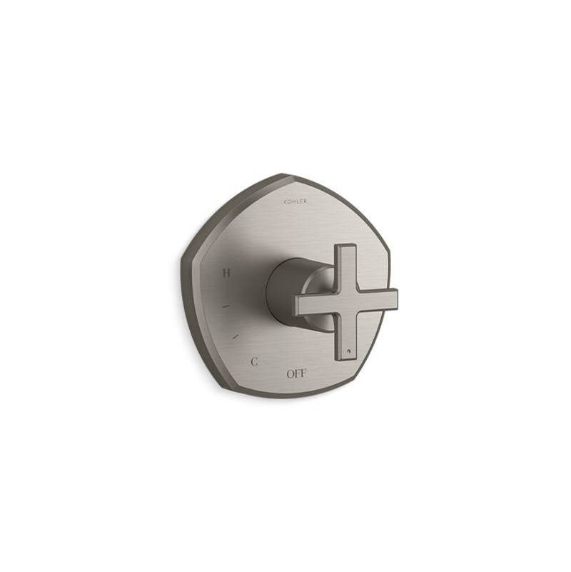 Occasion™ Rite-Temp® valve trim with cross handle-shop