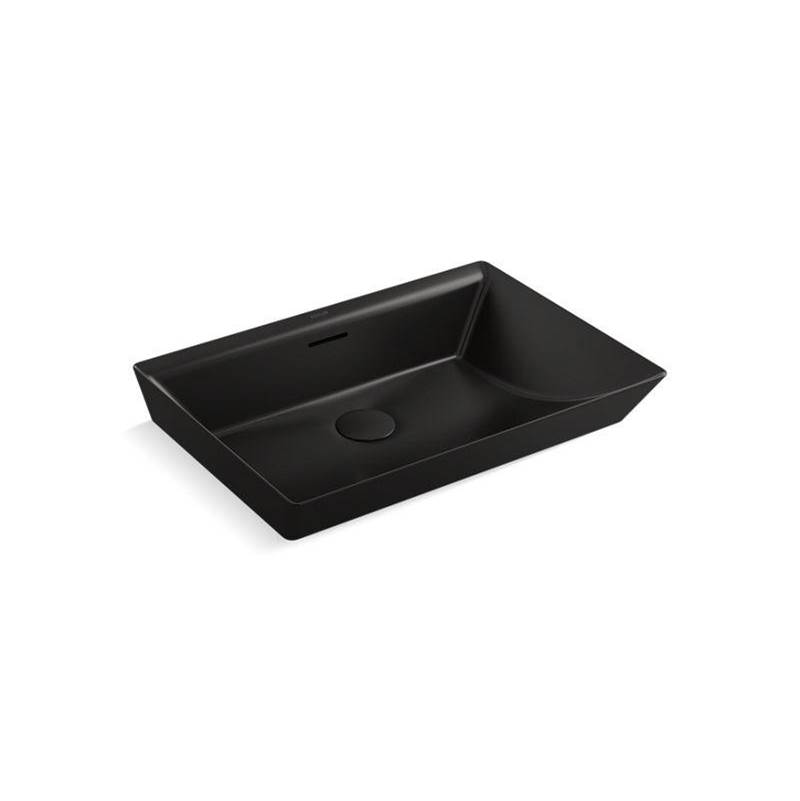 Brazn™ 23'' rectangular semi-recessed vessel bathroom sink-related
