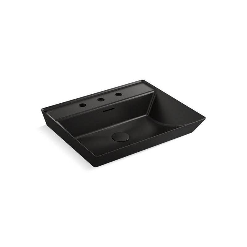 Brazn™ 23'' rectangular semi-recessed vessel bathroom sink-related