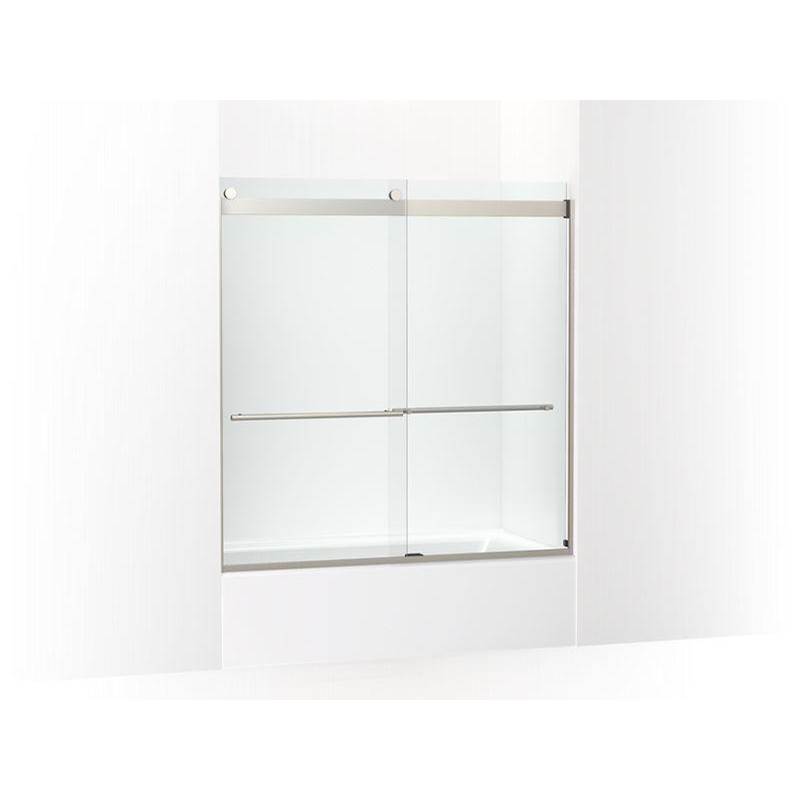 Levity® Plus Frameless sliding bath door, 61-9/16'' H x 56-5/8 - 59-5/8'' W, with-related