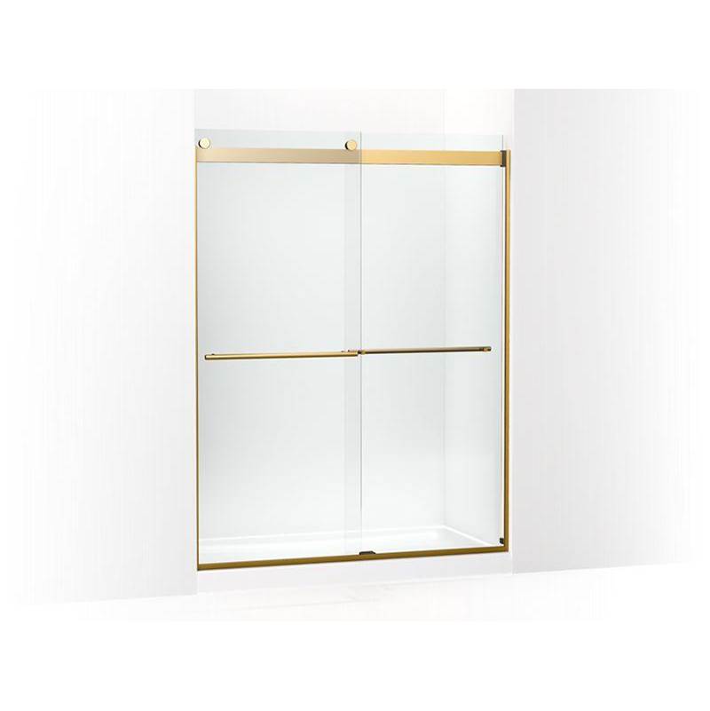 Levity® Plus Frameless sliding shower door, 77-9/16'' H x 56-5/8 - 59-5/8'' W, wi-related