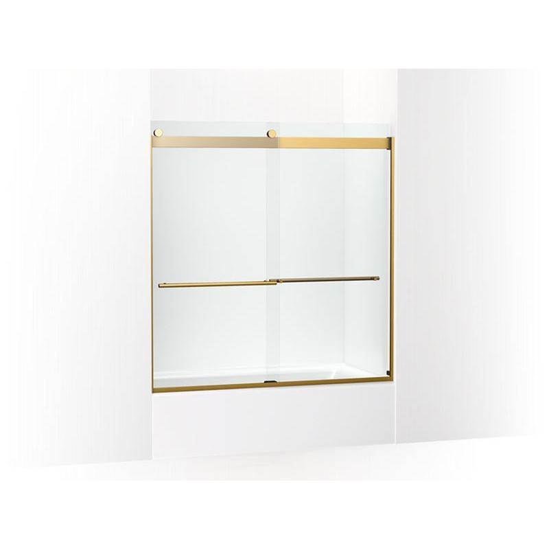 Levity® Plus 61-9/16'' H sliding bath door with 3/8'' - thick glass-related