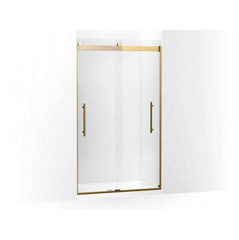 Levity® Plus Frameless sliding shower door, 81-5/8'' H x 44-5/8 - 47-5/8'' W, wit-related