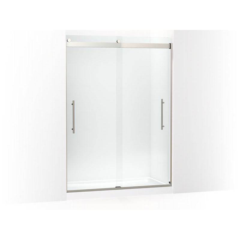 Levity® Plus Frameless sliding shower door, 81-5/8'' H x 56-5/8 - 59-5/8'' W, wit-related
