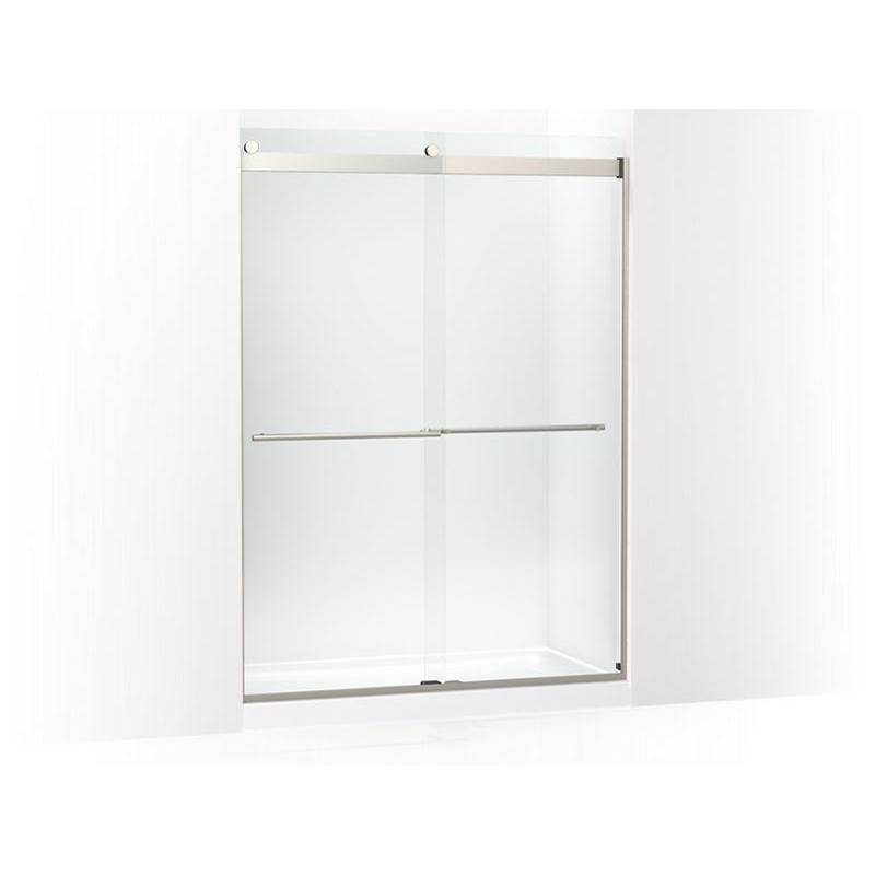 Levity® Plus 81-5/8'' H sliding shower door with 3/8'' - thick glass-related