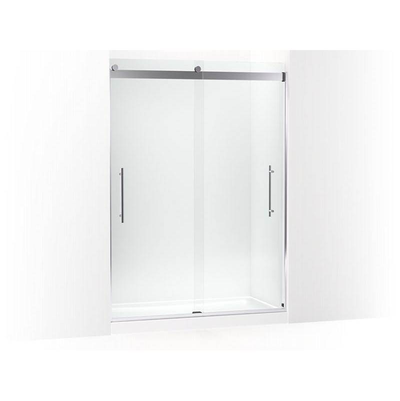 Levity® Plus Frameless sliding shower door, 81-5/8'' H x 56-5/8 - 59-5/8'' W, wit-shop