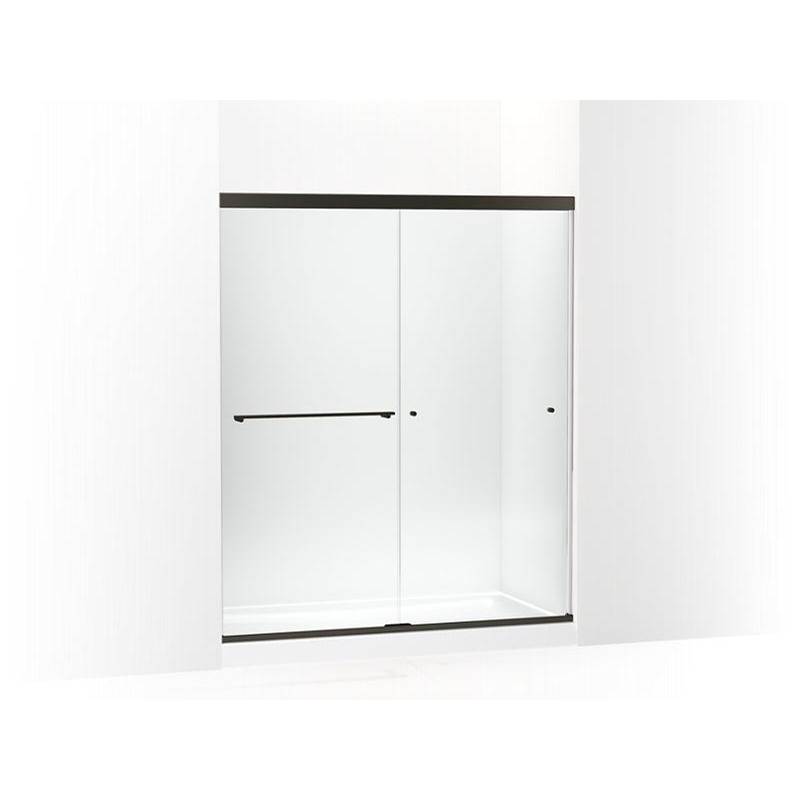 Revel® Sliding shower door, 70'' H x 56-5/8 - 59-5/8'' W, with 5/16'' thick Cryst-shop