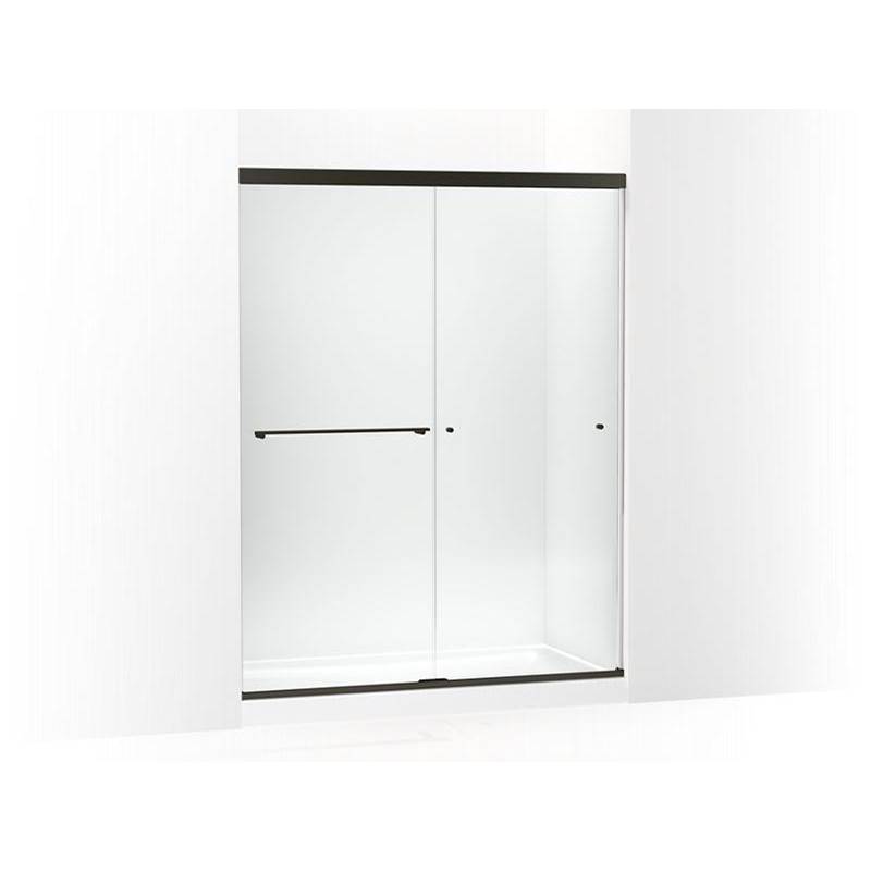 Revel® 76'' H sliding shower door with 5/16'' - thick glass-related