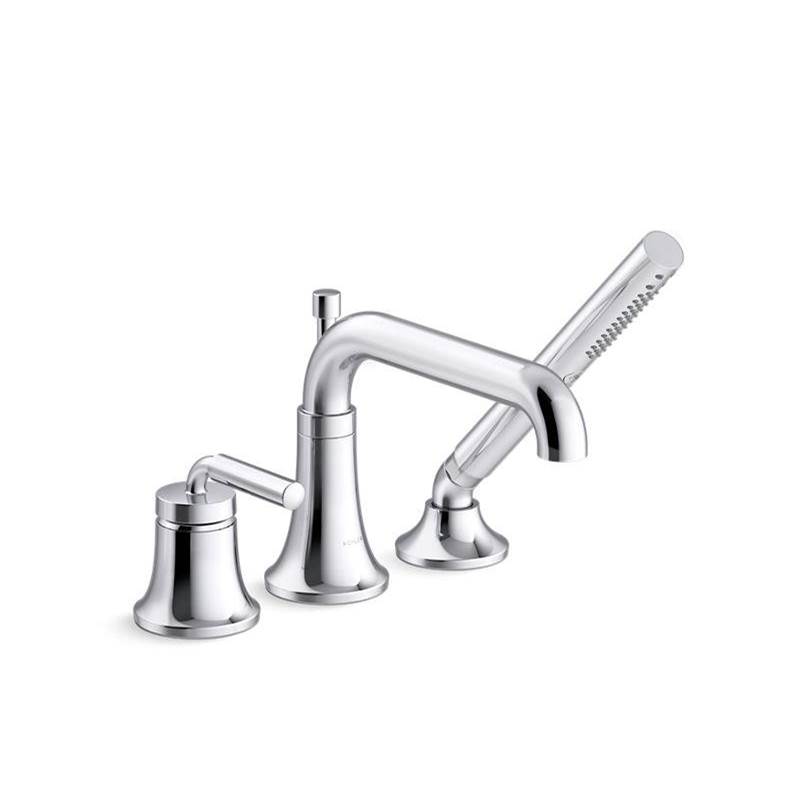 Tone™ Deck-mount bath faucet with handshower-related