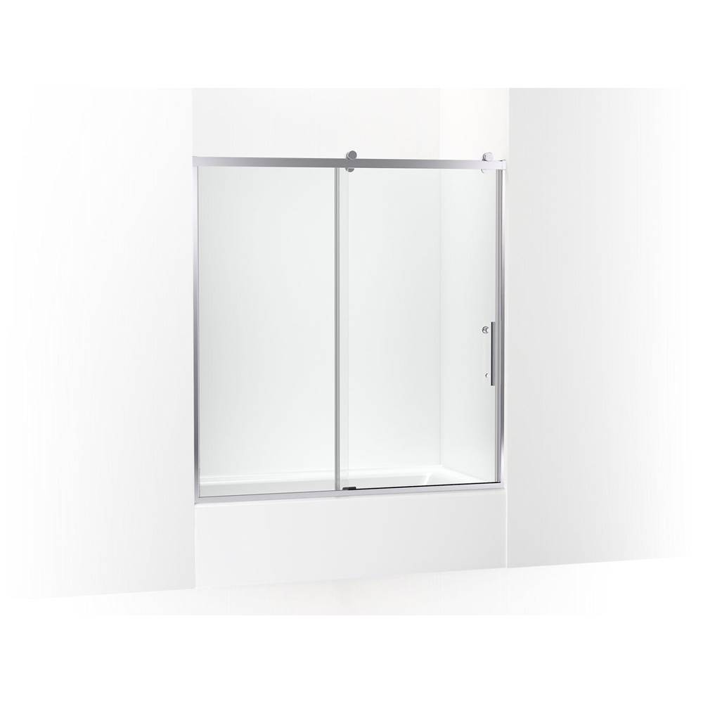 Rely 62-1/2 in. H Sliding Bath Door With 3/8 in. -Thick Glass-related