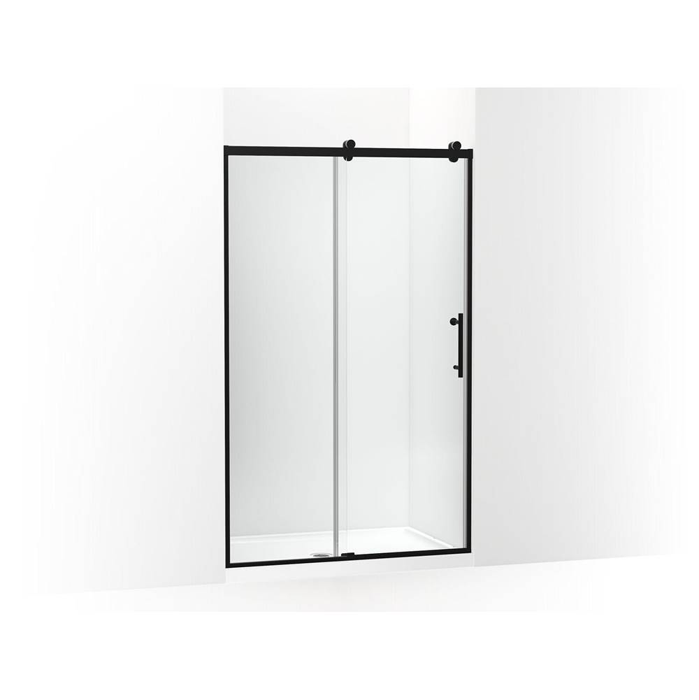 Rely® 77'' H sliding shower door with 3/8''-thick glass-related