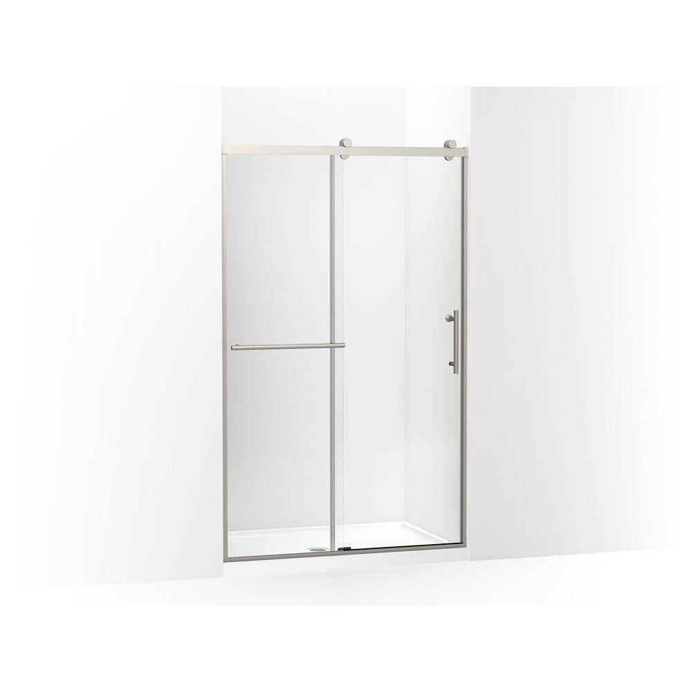 Rely® 77'' H sliding shower door with 3/8''-thick glass-related