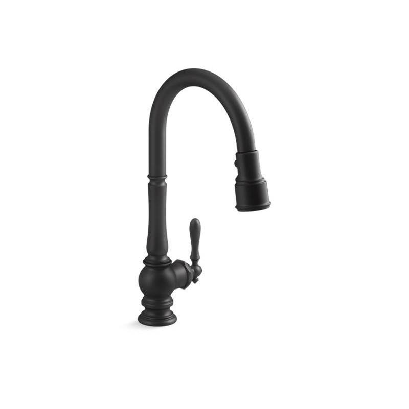 Artifacts® Pull-down kitchen sink faucet with three-function sprayhead-related