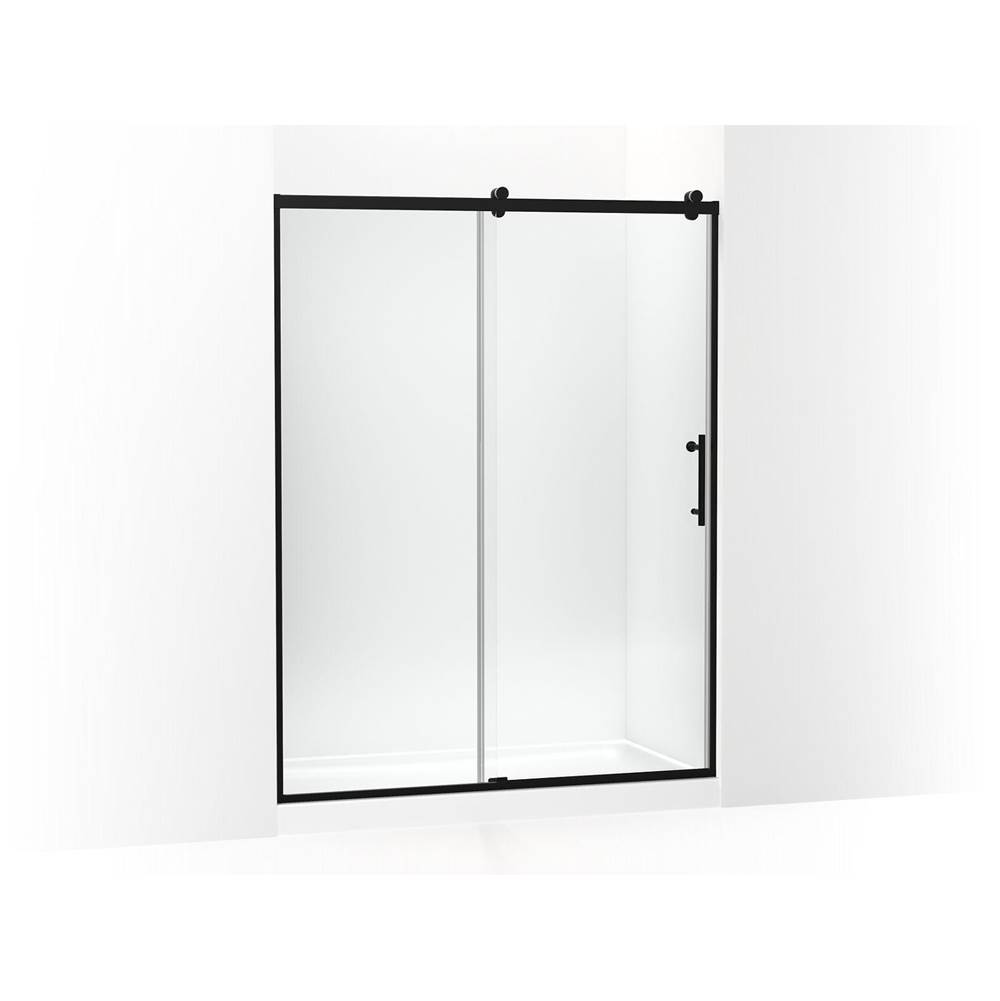 Rely 77 in. H Sliding Shower Door With 3/8 in. -Thick Glass-related