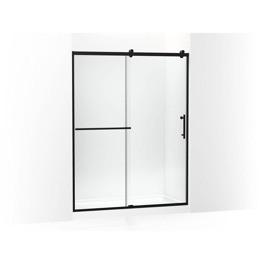 Rely® 77'' H sliding shower door with 3/8''-thick glass-related