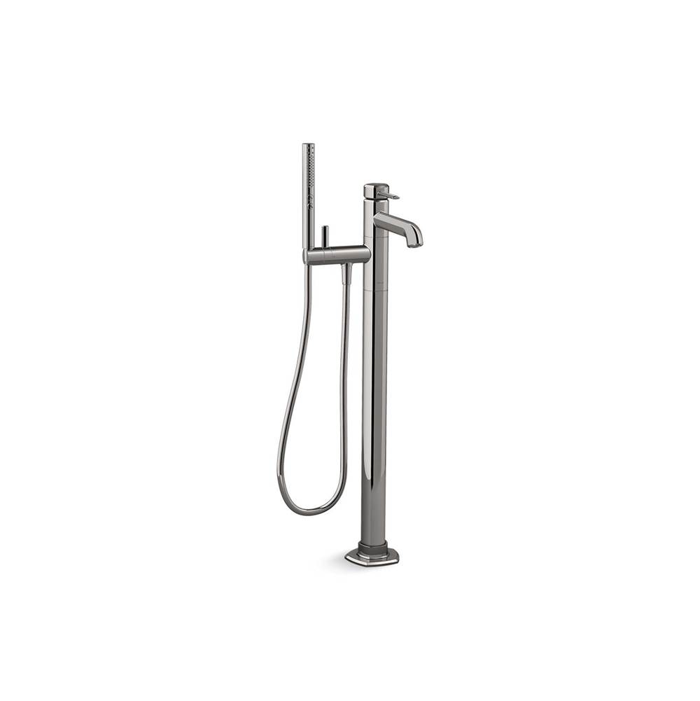 Occasion® Floor-mount bath filler trim with handshower-related