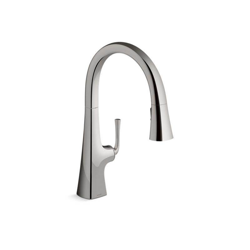 Graze® Pull-down kitchen sink faucet with three-function sprayhead-related