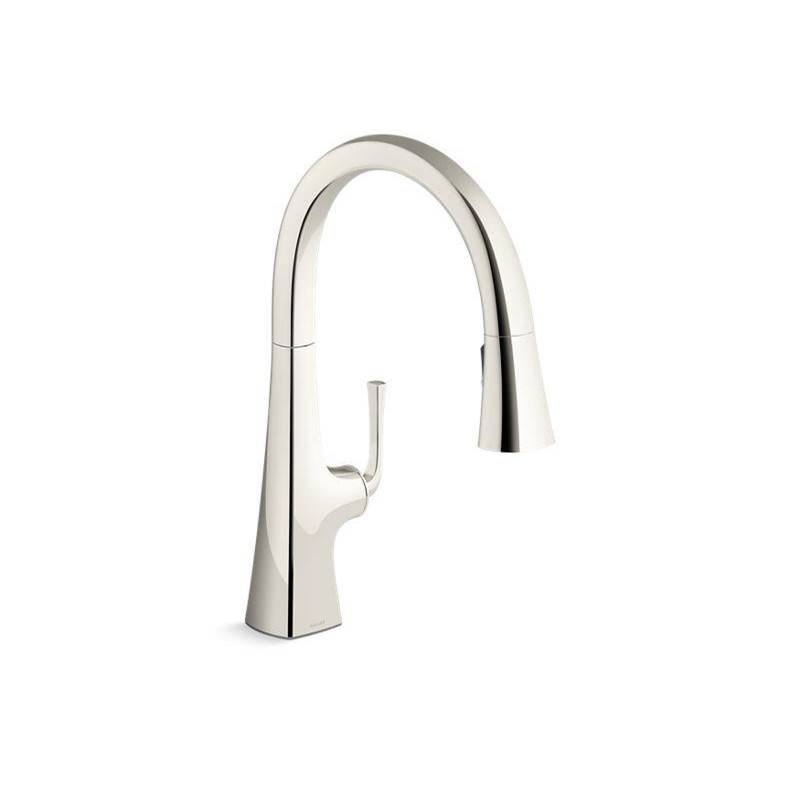 Graze® Pull-down kitchen sink faucet with three-function sprayhead-related