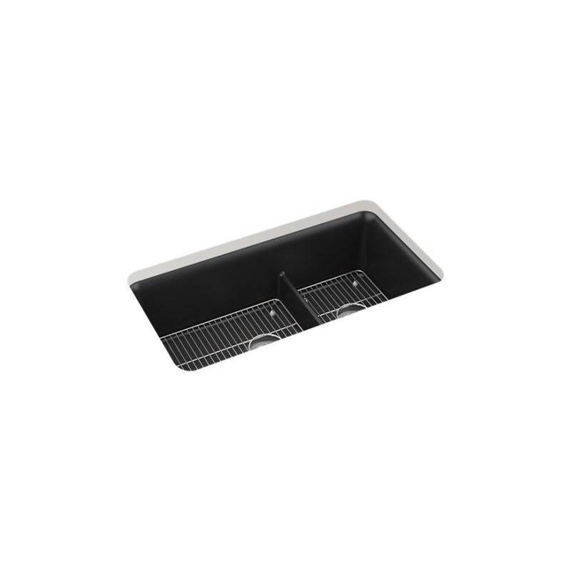 Cairn® Smart Divide® 33-1/2' undermount double-bowl kitchen sink-related