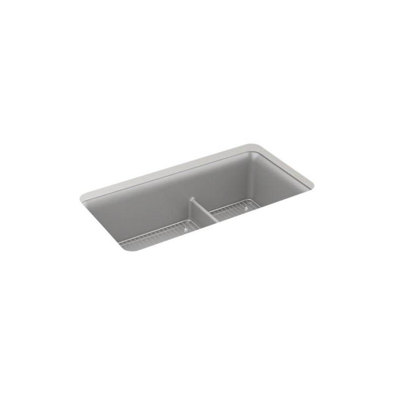 Cairn® Smart Divide® 33-1/2' undermount double-bowl kitchen sink-shop