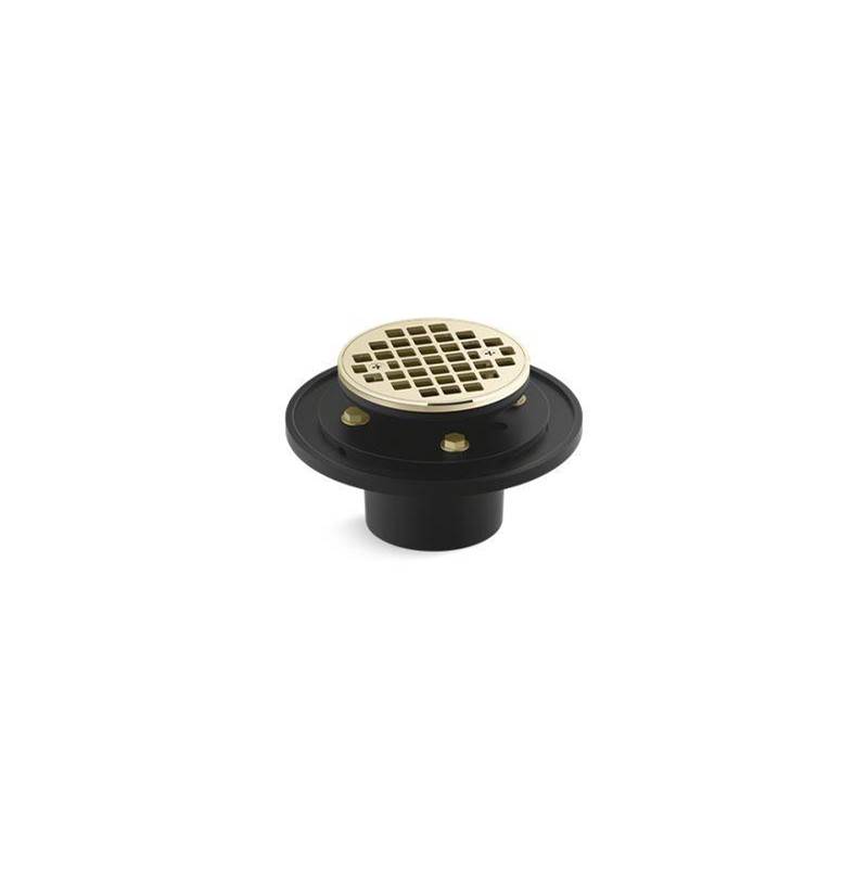 Clearflo Round Brass Tile-In Shower Drain-shop