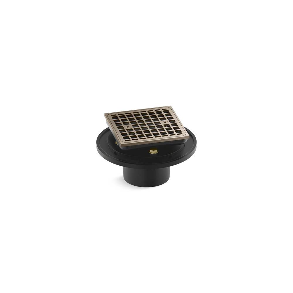 Clearflo Square Brass Tile-In Shower Drain-shop