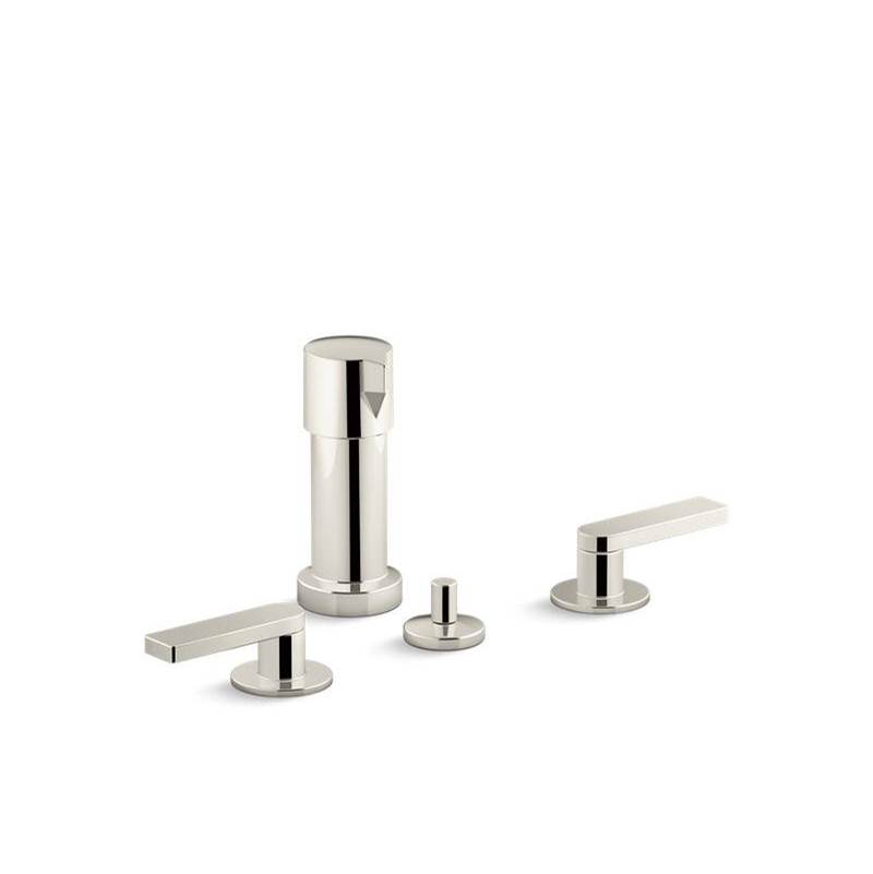 Composed Deck-Mount Bath Faucet With Cross Handles-shop