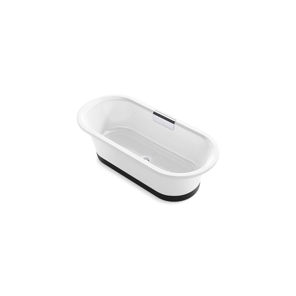 Volute™ 63'' x 28-3/8'' freestanding bath with base-related