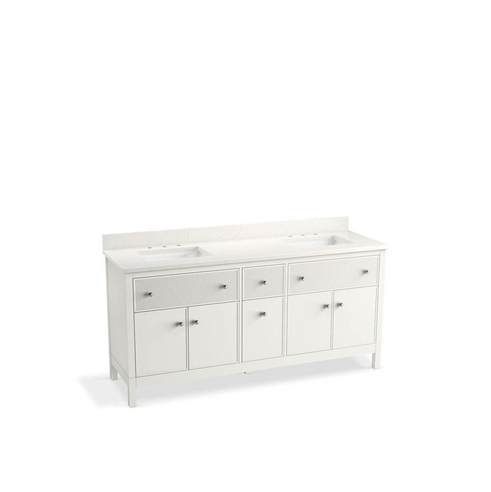 Malin™ by Studio McGee 72'' bathroom vanity cabinet with sinks and quartz top-related